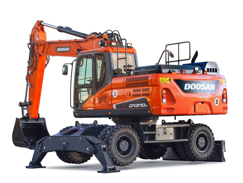 колесный экскаватор doosan 210